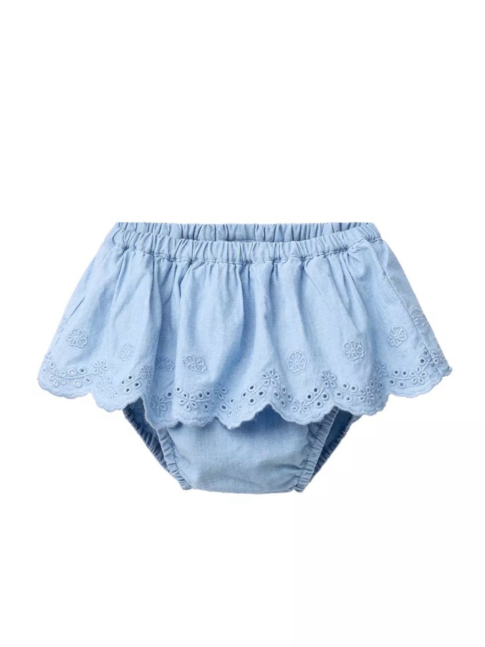 Zara Eyelet Ruffle Baby Skirt Bloomers